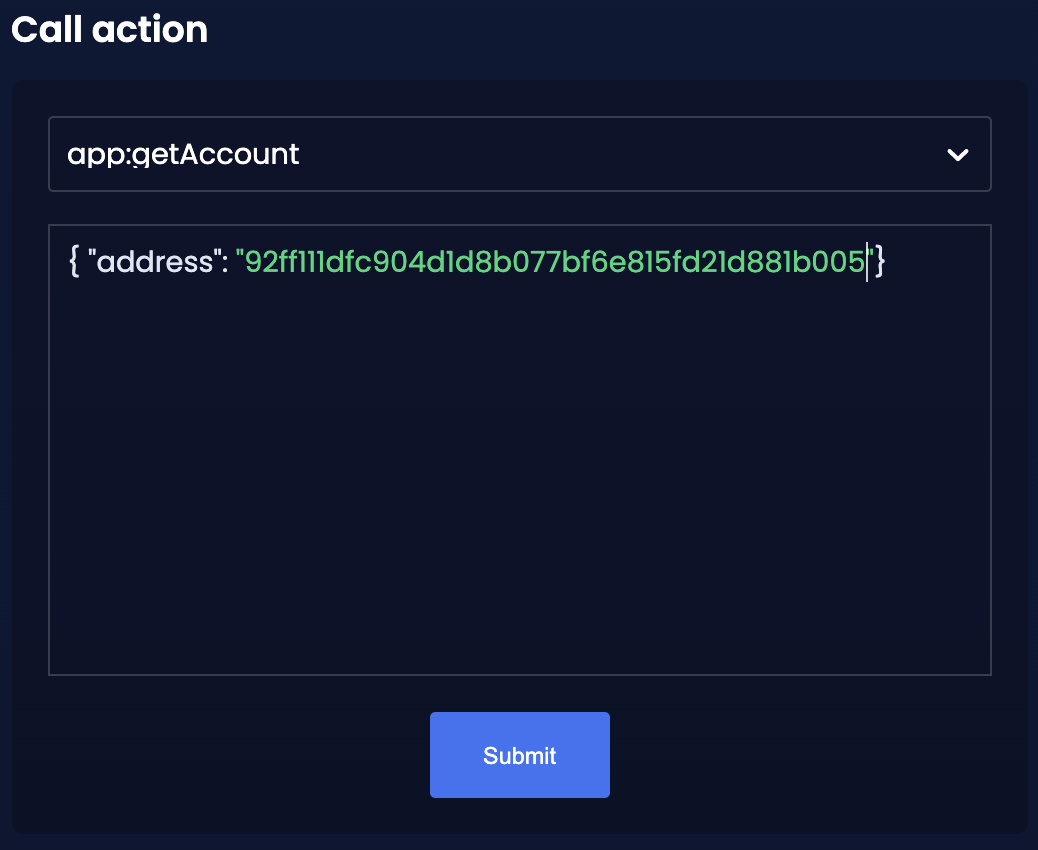 Invoke get account